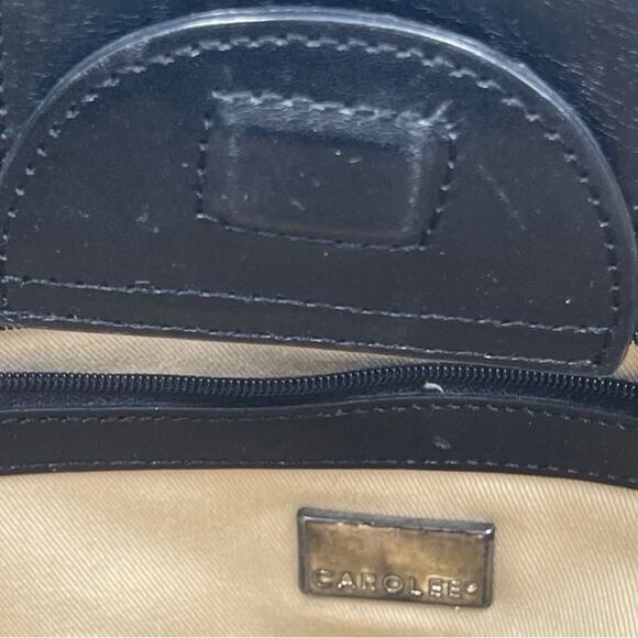 Vintage - Carolee Weave Leather Tote Handbag - Picture 6 of 14